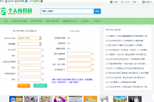 个人所得税计算器